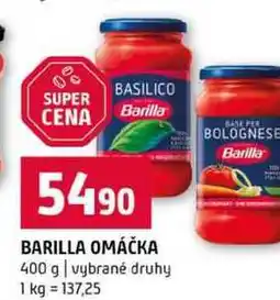 Terno BARILLA OMÁČKA 400 g vybrané druhy nabídka