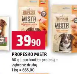 Terno PROPESKO MISTR 60 g pochoutka pro psy vybrané druhy nabídka
