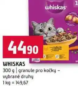 Terno WHISKAS OE 300 g granule pro kočky vybrané druhy nabídka