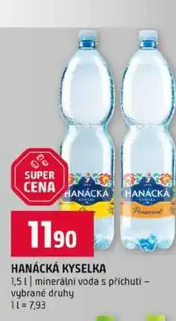 Terno HANÁCKÁ KYSELKA 1,5l minerální voda s příchutí vybrané druhy nabídka