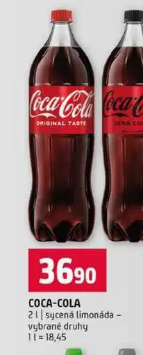 Terno COCA-COLA 2l sycená limonáda vybrané druhy nabídka