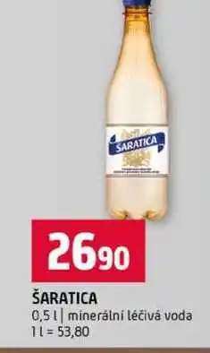 Terno ŠARATICA 0,5l minerální léčivá voda nabídka