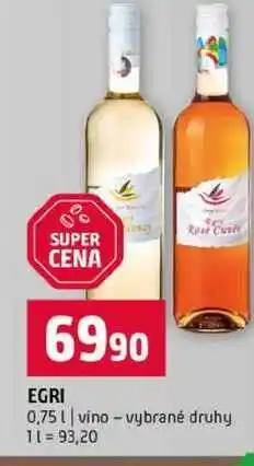 Terno EGRI 0,751 vino vybrané druhy nabídka