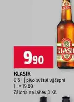 Terno KLASIK 0,5l pivo světlé výčepní nabídka