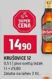 Terno KRUŠOVICE 12 0,5l pivo světlý ležák nabídka