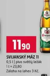 Terno SVIJANSKÝ MÁZ 11 0,5l pivo světlý ležák nabídka