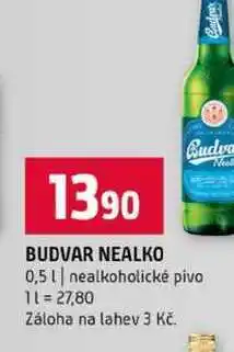Terno BUDVAR NEALKO 0,5l nealkoholické pivo nabídka