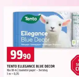 Terno TENTO ELLEGANCE BLUE DECOR 16x 18 m toaletní papír 3vrstvý nabídka