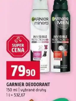 Terno GARNIER DEODORANT 150 ml vybrané druhy nabídka