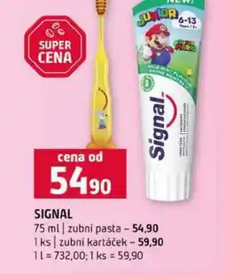 Terno SIGNAL 75 ml zubní pasta 1 ks zubní kartáček nabídka