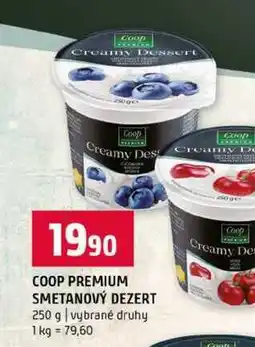 Terno COOP PREMIUM SMETANOVÝ DEZERT 250 g vybrané druhy nabídka