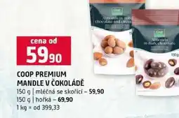 Terno COOP PREMIUM MANDLE V ČOKOLÁDĚ 150 g mléčná se skořicí 150 g hořká nabídka