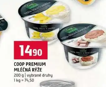 Terno COOP PREMIUM MLÉČNÁ RÝŽE 200 g vybrané druhy nabídka