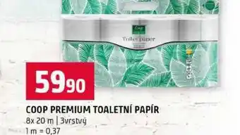 Terno COOP PREMIUM TOALETNÍ PAPÍR 8x 20 m 3vrstvý nabídka