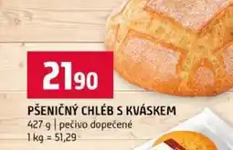 Terno PŠENIČNÝ CHLÉB S KVÁSKEM 427 g pečivo dopečené nabídka