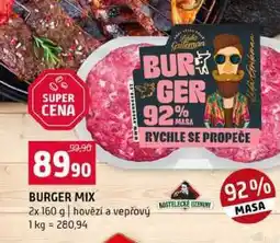 Terno BURGER MIX 2x 160 g hovězí a vepřový nabídka