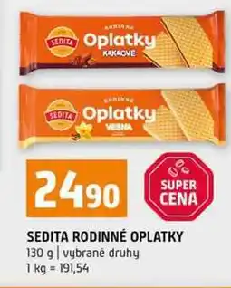 Terno SEDITA RODINNÉ OPLATKY 130 g vybrané druhy nabídka
