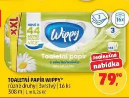 Penny Market TOALETNÍ PAPÍR WIPPY různé druhy, 3vrstvý, 16 ks nabídka