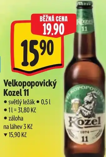 Albert Velkopopovický Kozel 11 nabídka