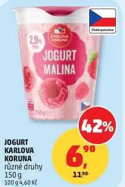Penny Market JOGURT KARLOVA KORUNA různé druhy nabídka