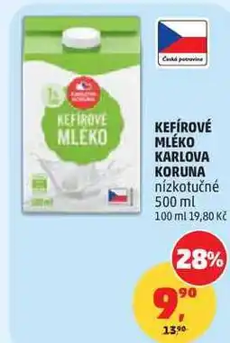 Penny Market KEFÍROVÉ MLÉKO KARLOVA KORUNA nízkotučné nabídka