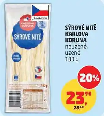 Penny Market SÝROVÉ NITĚ KARLOVA KORUNA neuzené nabídka