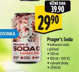 Albert Prager's Soda nabídka