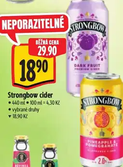 Albert Strongbow cider nabídka