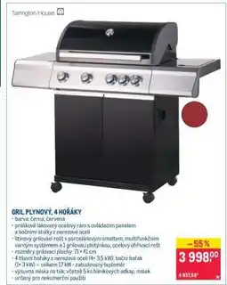 Makro Gril plynový, 4 hořáky nabídka