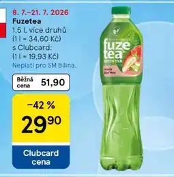 Tesco FUZETEA nabídka