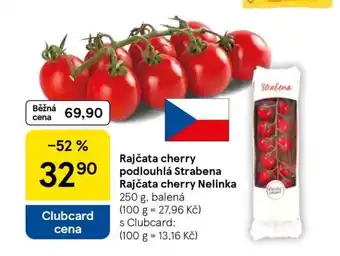 Tesco Rajčata cherry podlouhlá Strabena Rajčata cherry Nelinka nabídka