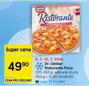 Tesco DR. Oetker Ristorante pizza nabídka