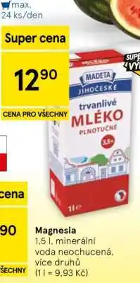 Tesco MADETA Jihočeské trvanlivé mléko plnotučné nabídka