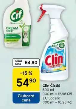 Tesco Clin Čistič nabídka