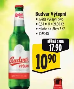 Albert Budvar Výčepní nabídka