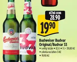 Albert Budweiser Budvar Original/Budvar 33 nabídka
