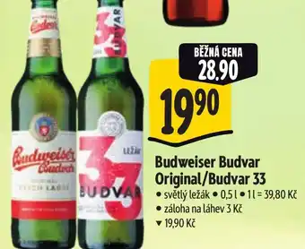 Albert Budweiser Budvar Original/Budvar 33 nabídka