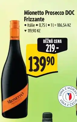 Albert Mionetto Prosecco DOC Frizzante nabídka