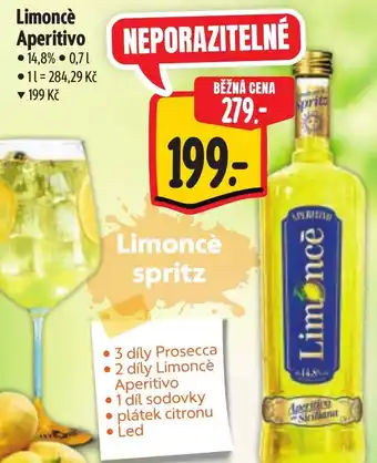 Albert Limoncè Aperitivo nabídka