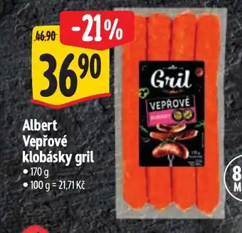 Albert Albert Vepřové klobásky gril nabídka