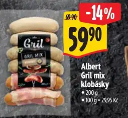 Albert Albert Gril mix klobásky nabídka