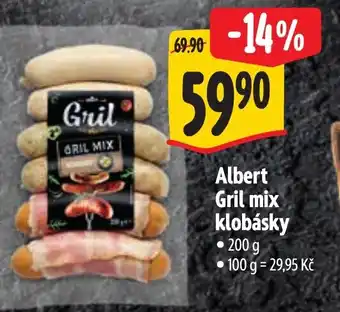 Albert Albert Gril mix klobásky nabídka