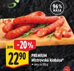 Albert PREMIUM Mistrovská klobása nabídka