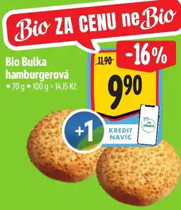 Albert Bio Bulka hamburgerová nabídka