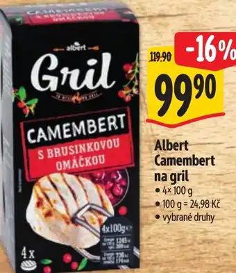 Albert Albert Camembert na gril nabídka