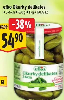 Albert Efko Okurky delikates nabídka