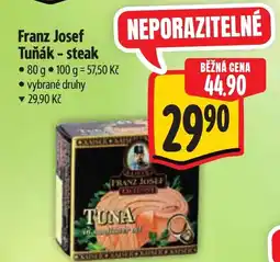 Albert Franz Josef Tuňák - steak nabídka