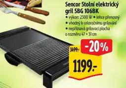 Albert Sencor Stolní elektrický gril SBG 106BK nabídka