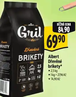 Albert Albert Dřevěné brikety nabídka