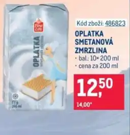 Makro Oplatka smetanová zmrzlina nabídka